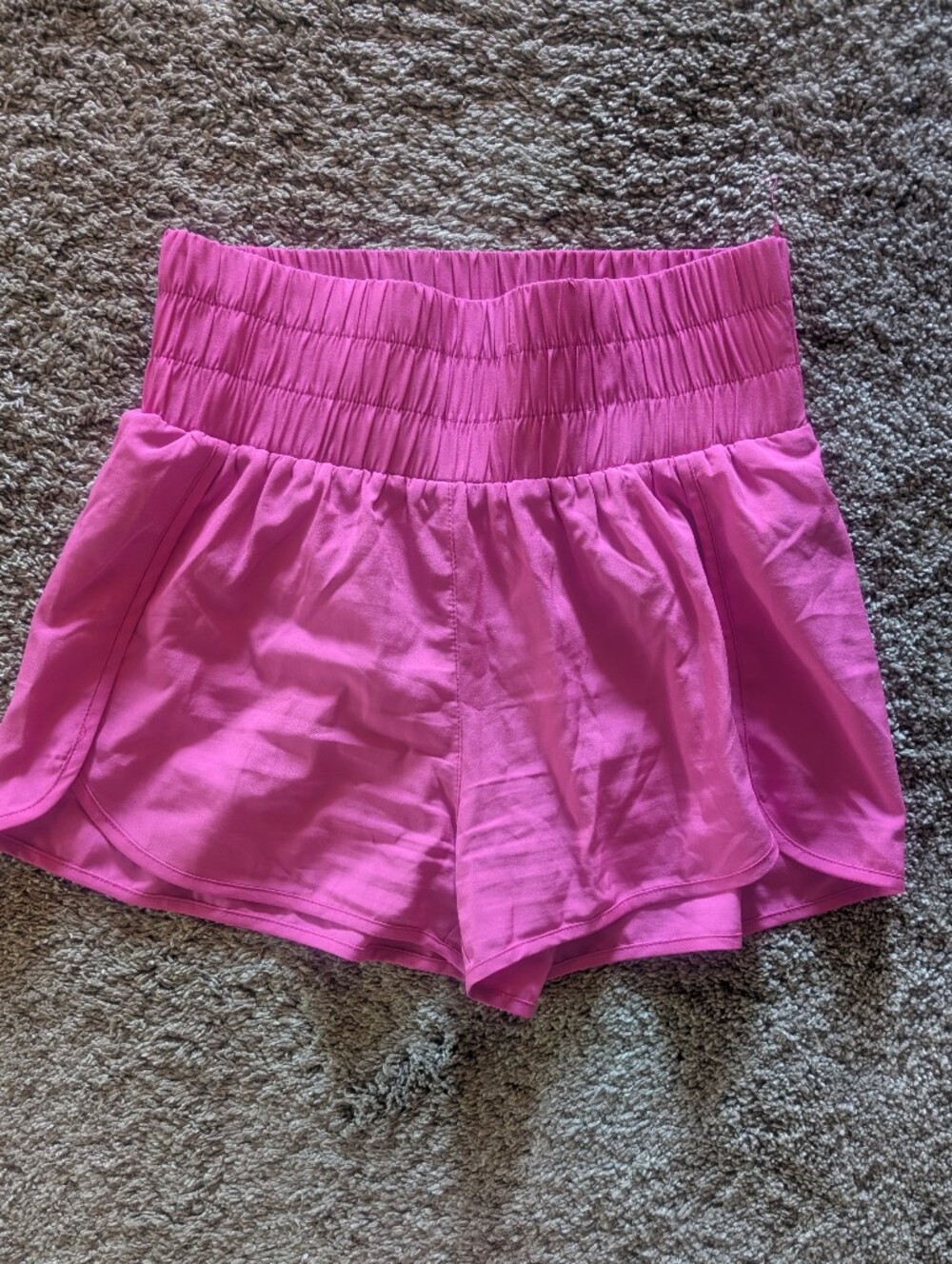Pink Lily Bright Pink Athletic Shorts